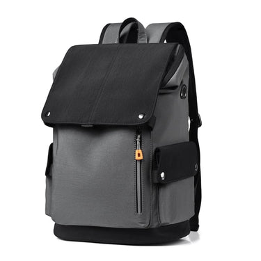 mochila urbana hombre impermeable gris